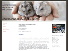 Tablet Screenshot of animalinstincts.biz